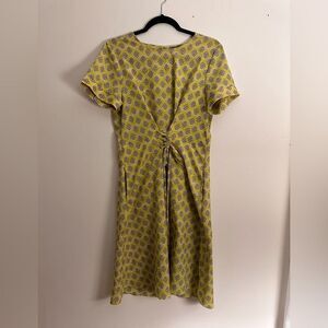 Banana Republic yellow tie dress